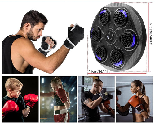 Máquina de boxeo inteligente modelo yk-003 + guante negro