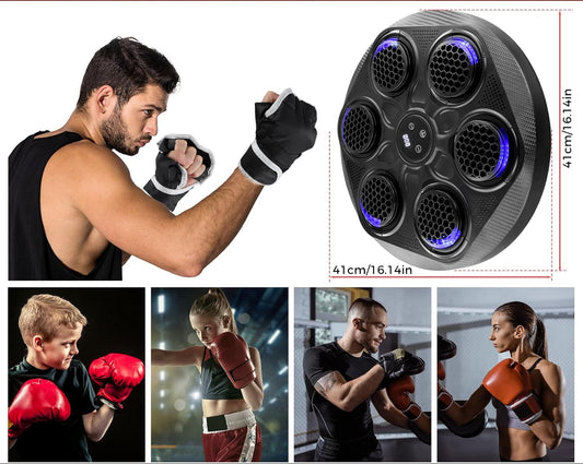 Máquina de boxeo inteligente modelo yk-003 + guante negro